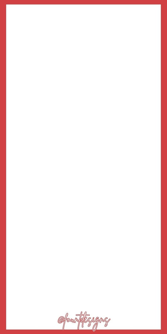 Red and White Cheers Rectangle Gift Tag