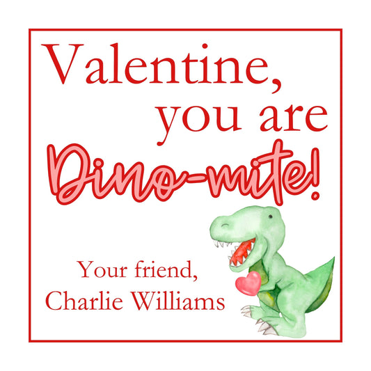 Dinosaurs Valentine's Card