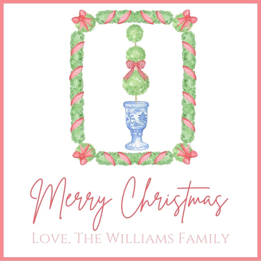 Framed Topiary Gift Tag