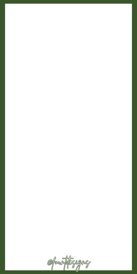 Green and Red Cheers Rectangle Gift Tag