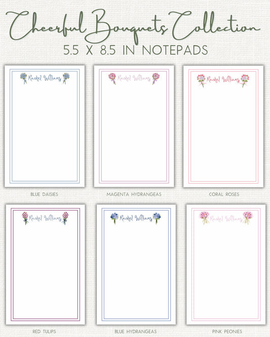 Cheerful Bouquets Notepads