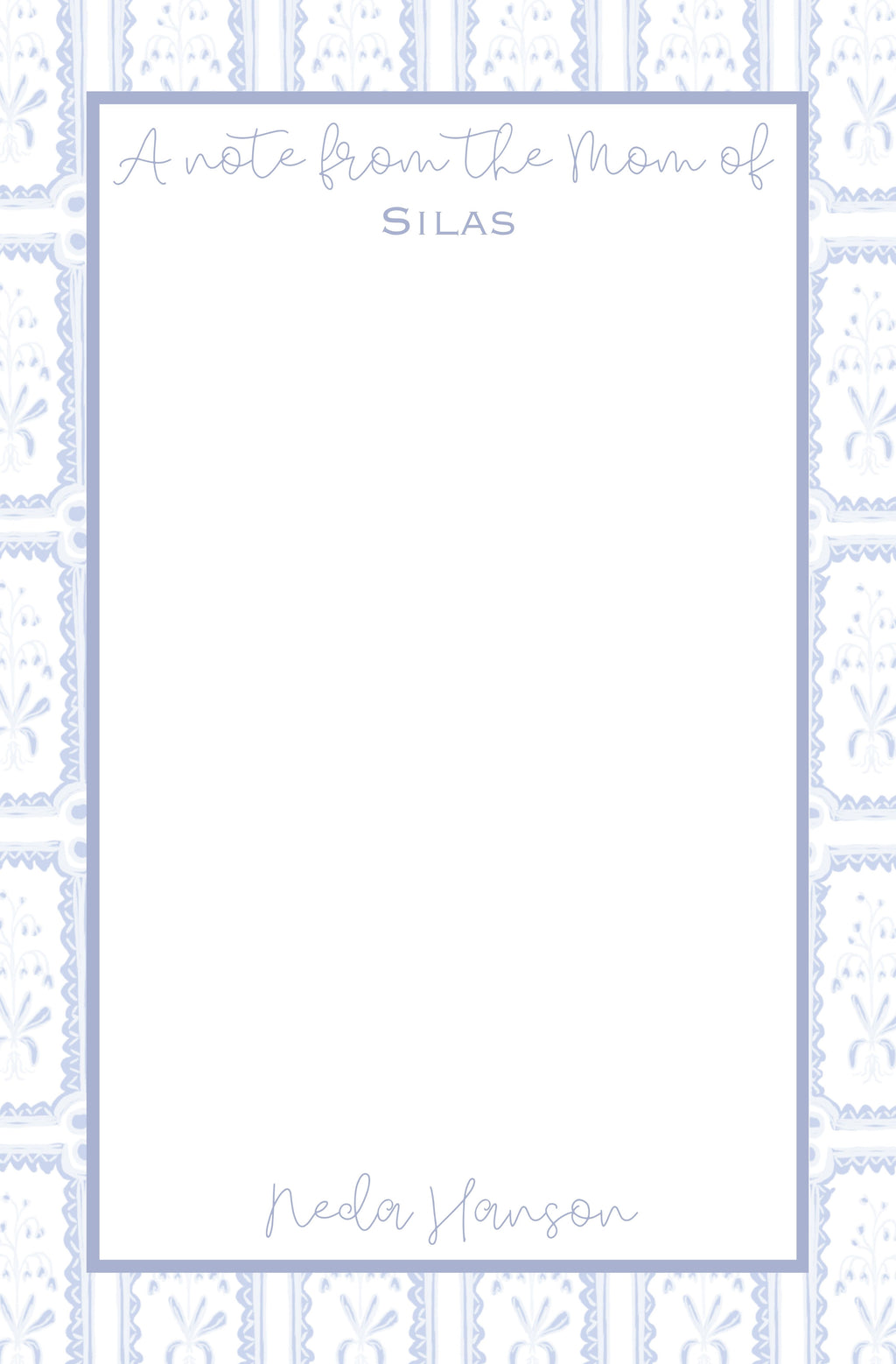 The Noni Collection (Light Blue) Notepad