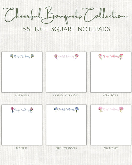 Cheerful Bouquets Notepads