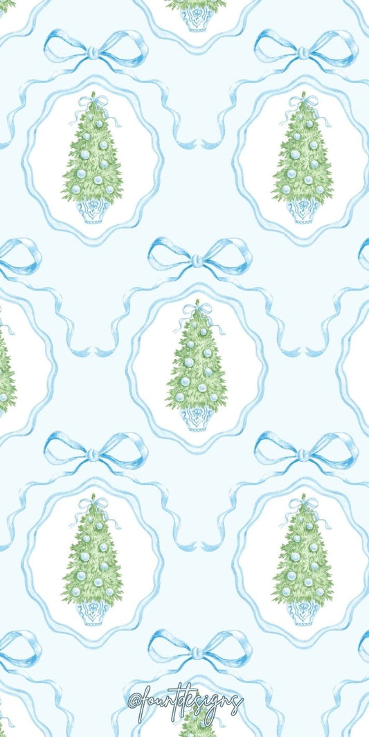 Chinoiserie Trio Christmas Rectangle Gift Tags