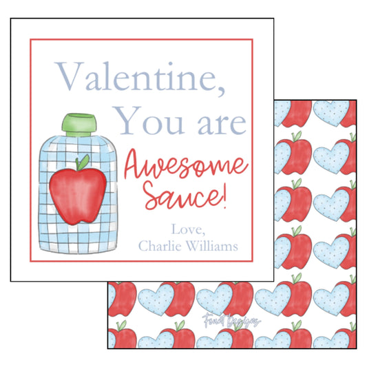 Boy Applesauce Valentine's Card