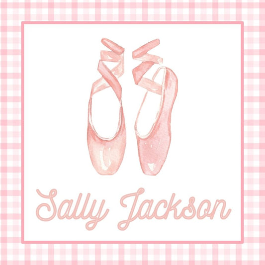 Ballet Slippers Gift Tag