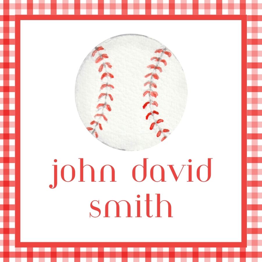 Baseball Gift Tag