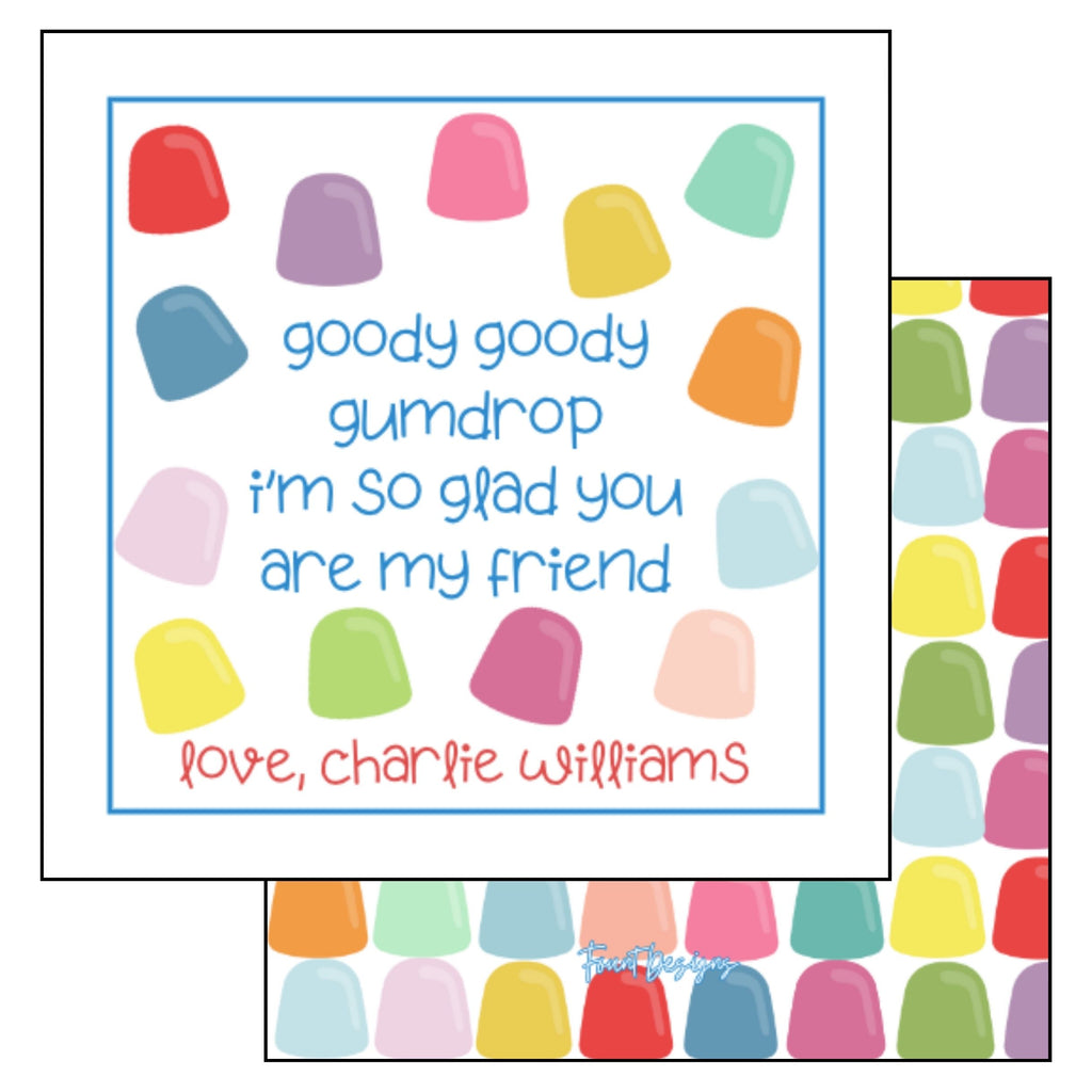 Boy's Gum Drops Valentine's Card