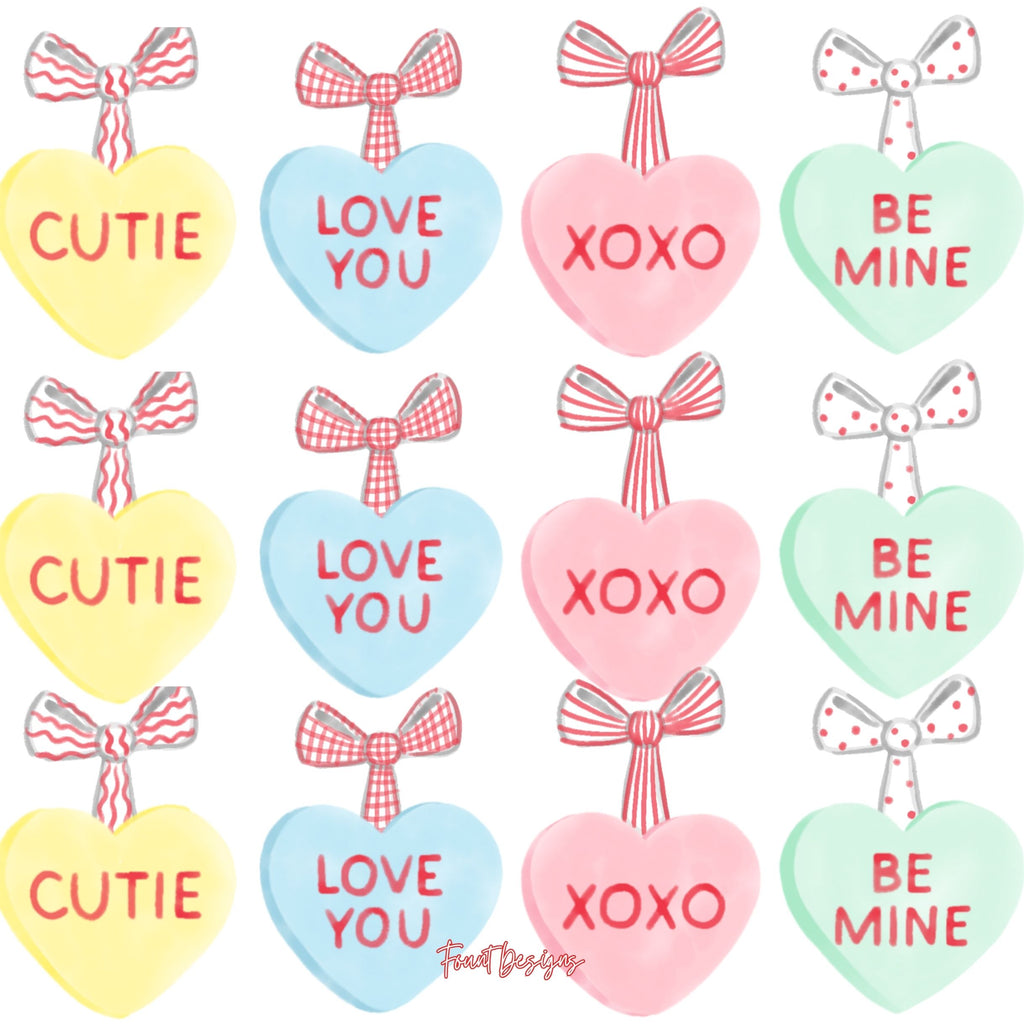 Conversation Hearts Valentine's Card