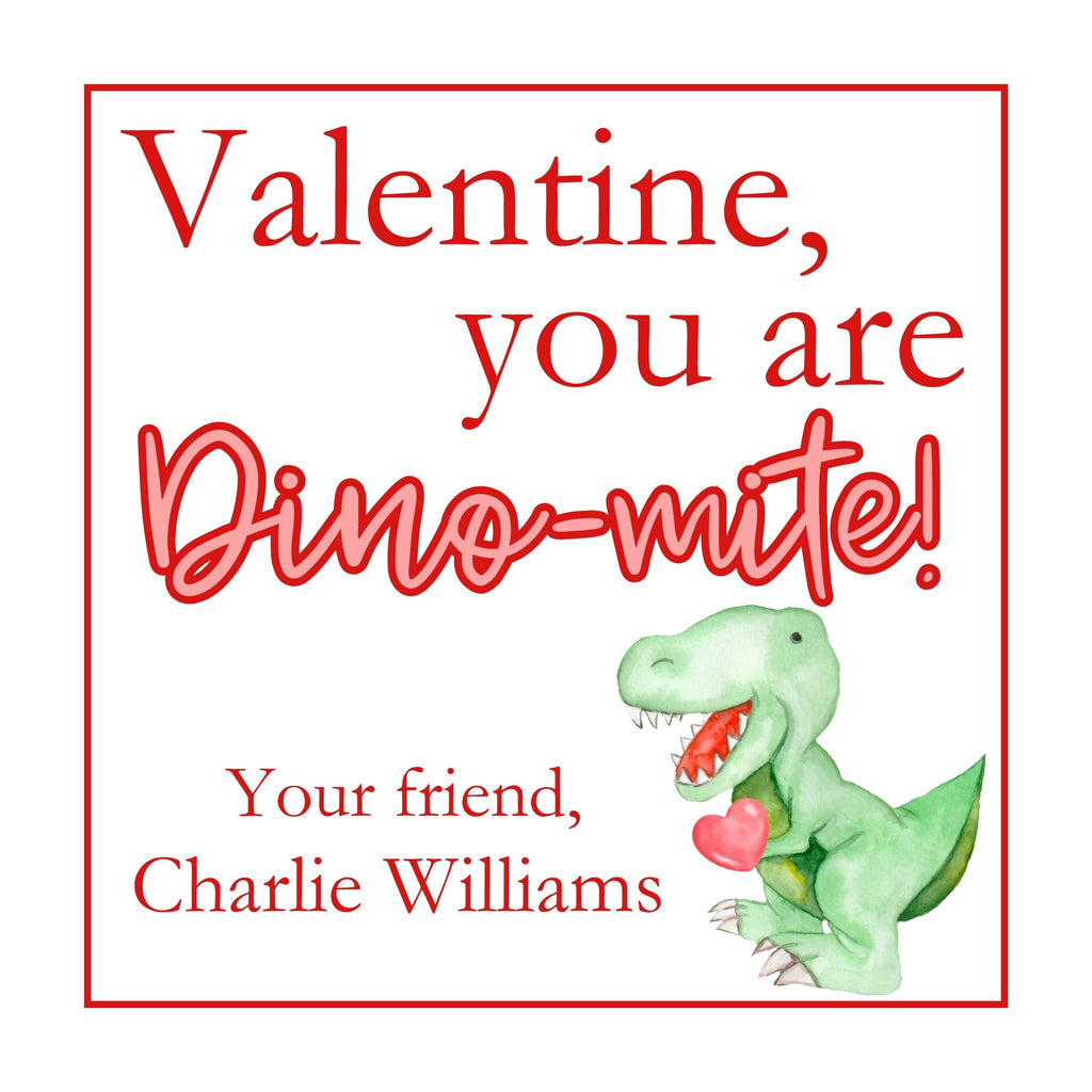 Dinosaurs Valentine's Card