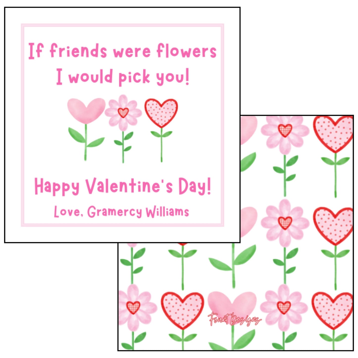 Flowers Valentine's Card