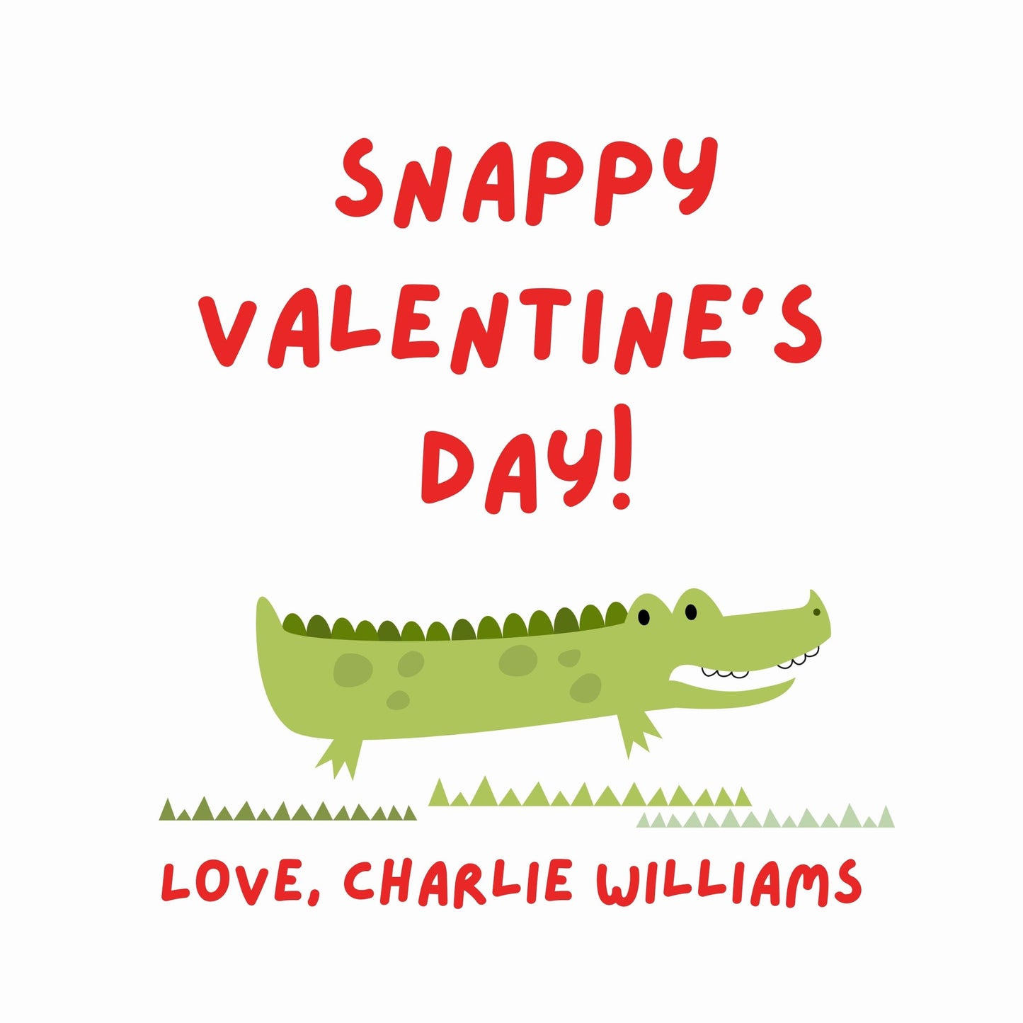 Gators Valentine's Card