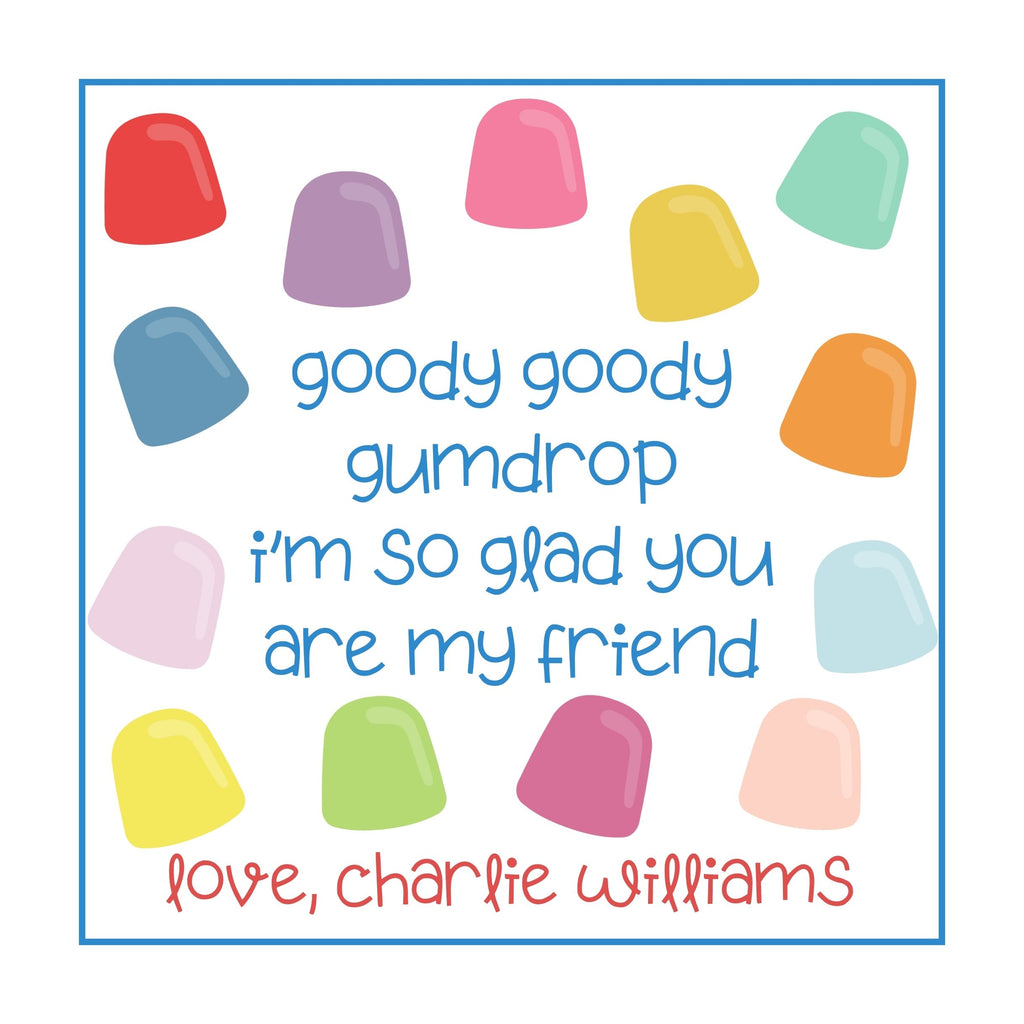 Boy's Gum Drops Valentine's Card