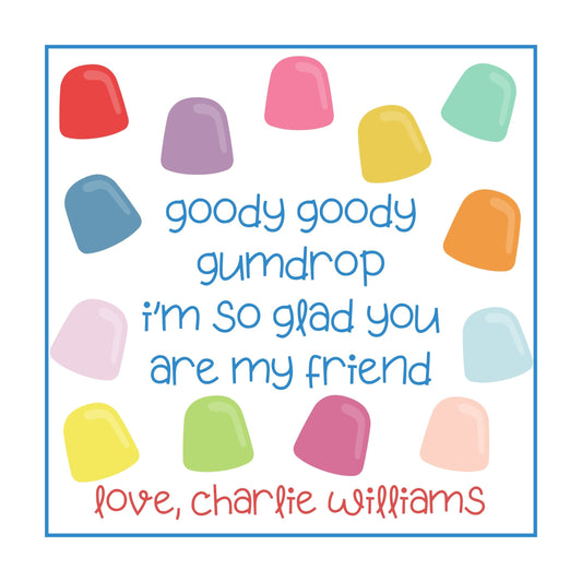 Boy's Gum Drops Valentine's Card