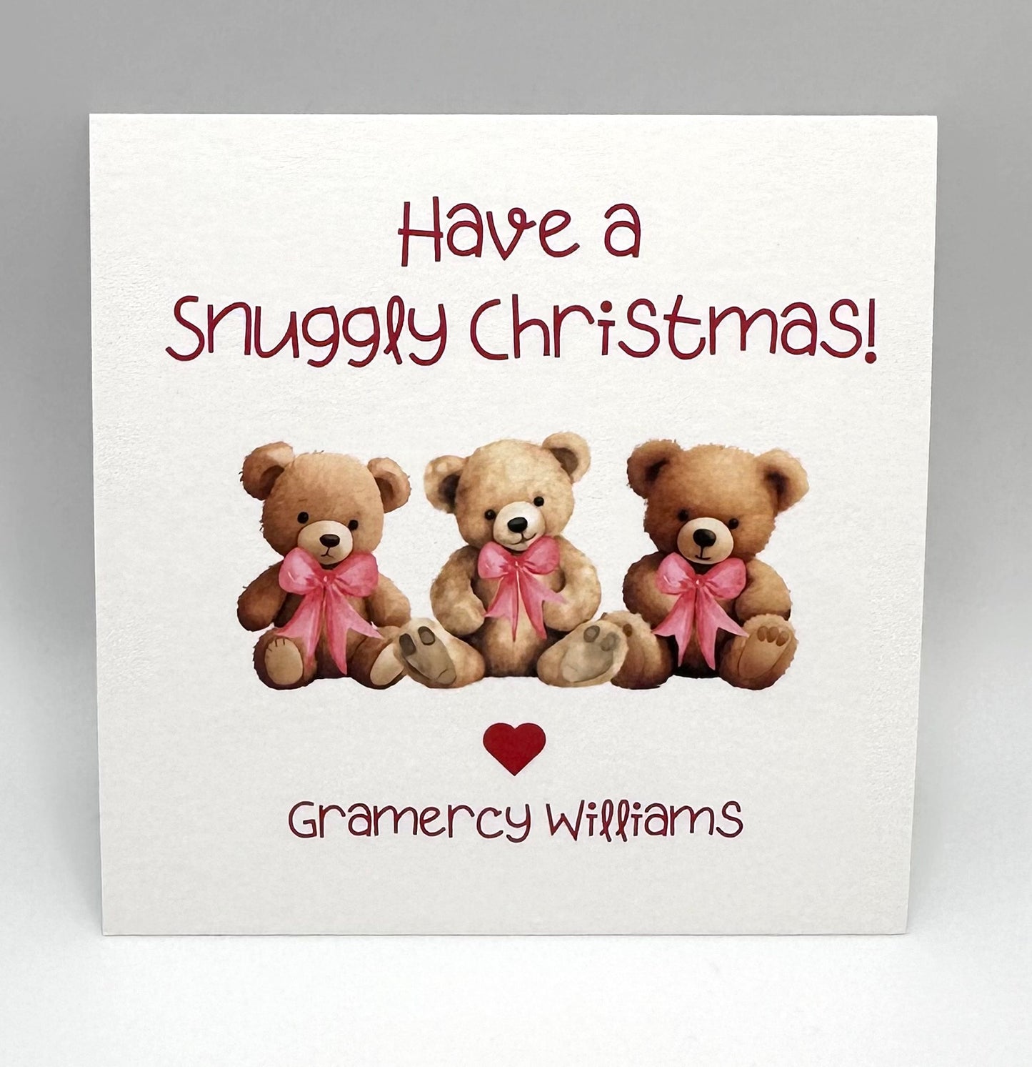 Holiday Teddy Bear Favors - Set of 15