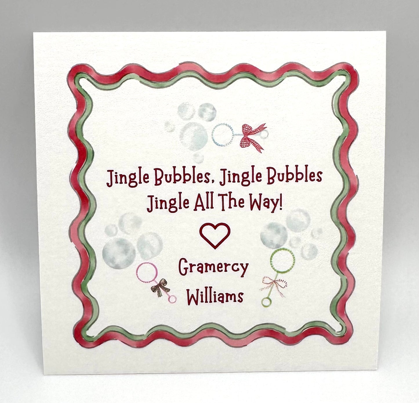 Bubbles Holiday Favors - Set of 15