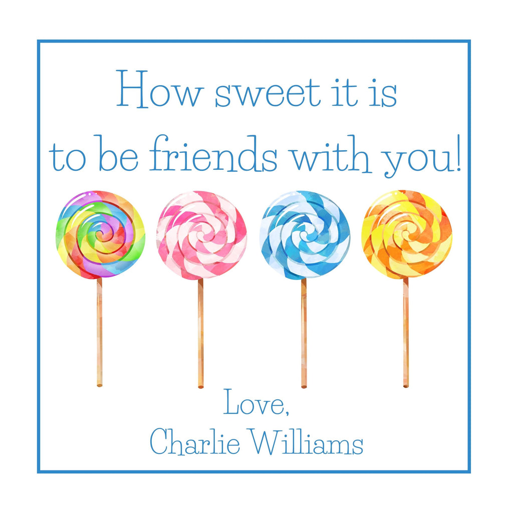 Boy's Lollipops Valentine's Card