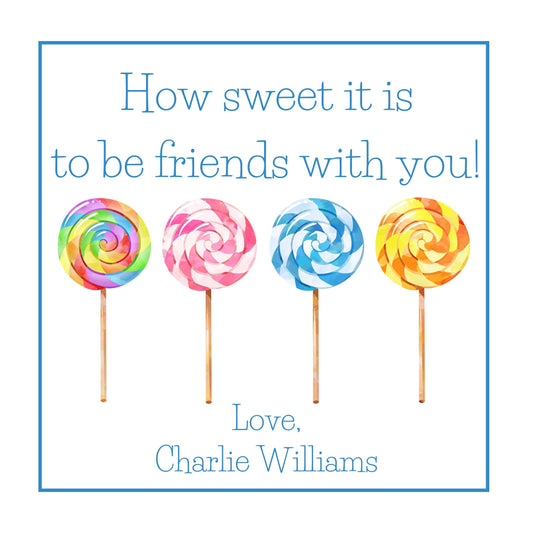 Boy's Lollipops Valentine's Card
