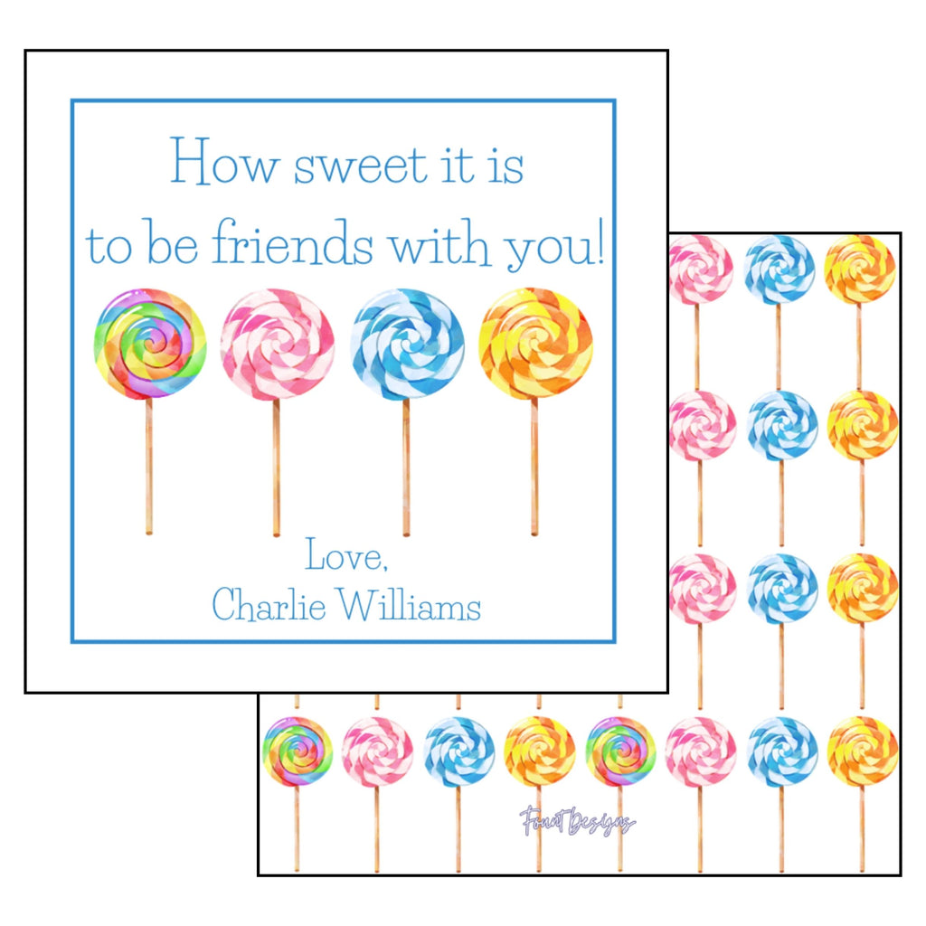 Boy's Lollipops Valentine's Card