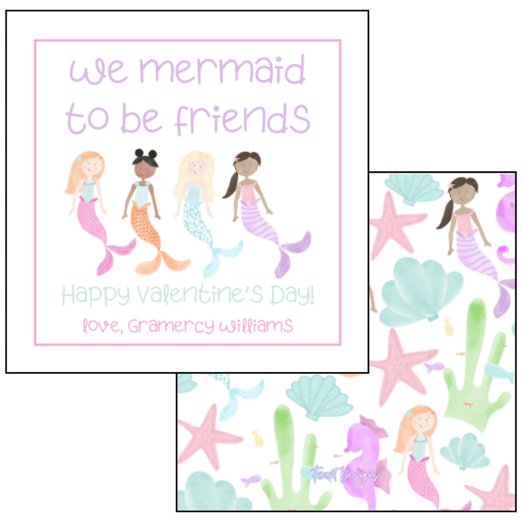 Mermaid Valentine's Card