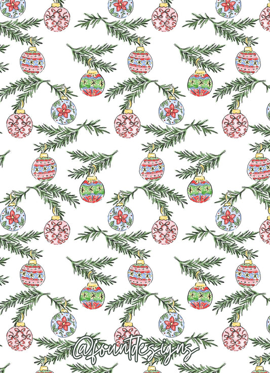 Whimsical Ornament Holiday Card