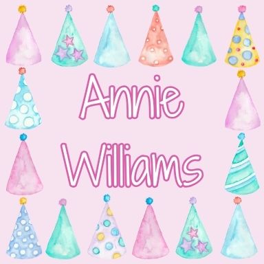 Girls Party Hats Gift Tag