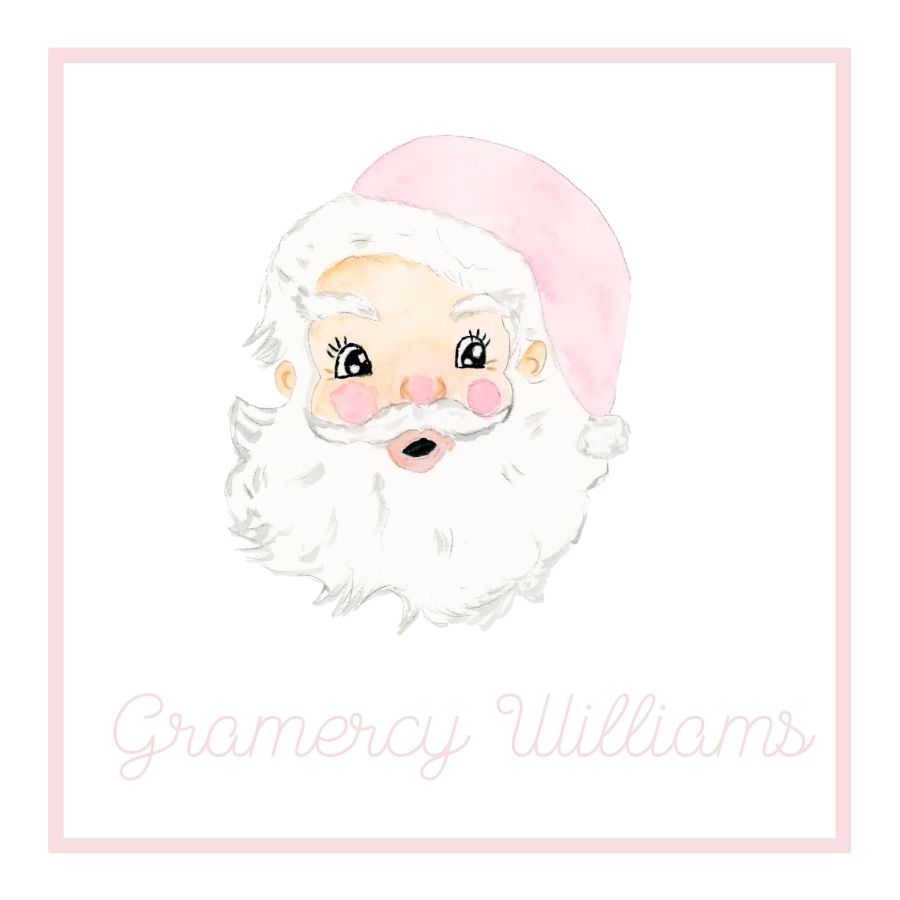 Pink Santa Gift Tags