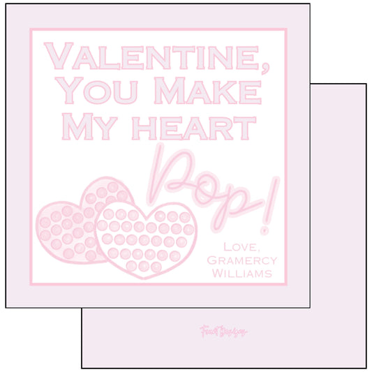 Pop Its Valentine's Card