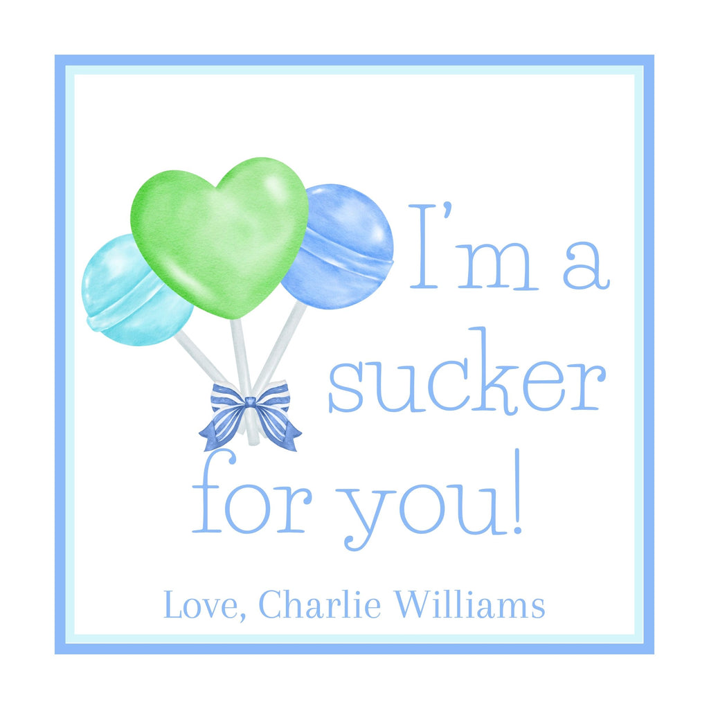 Boy's Suckers Valentine's Card
