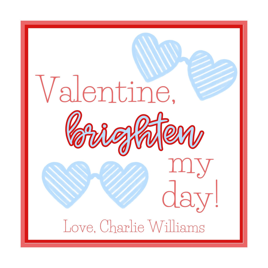 Boy's Sunglasses Valentine's Card