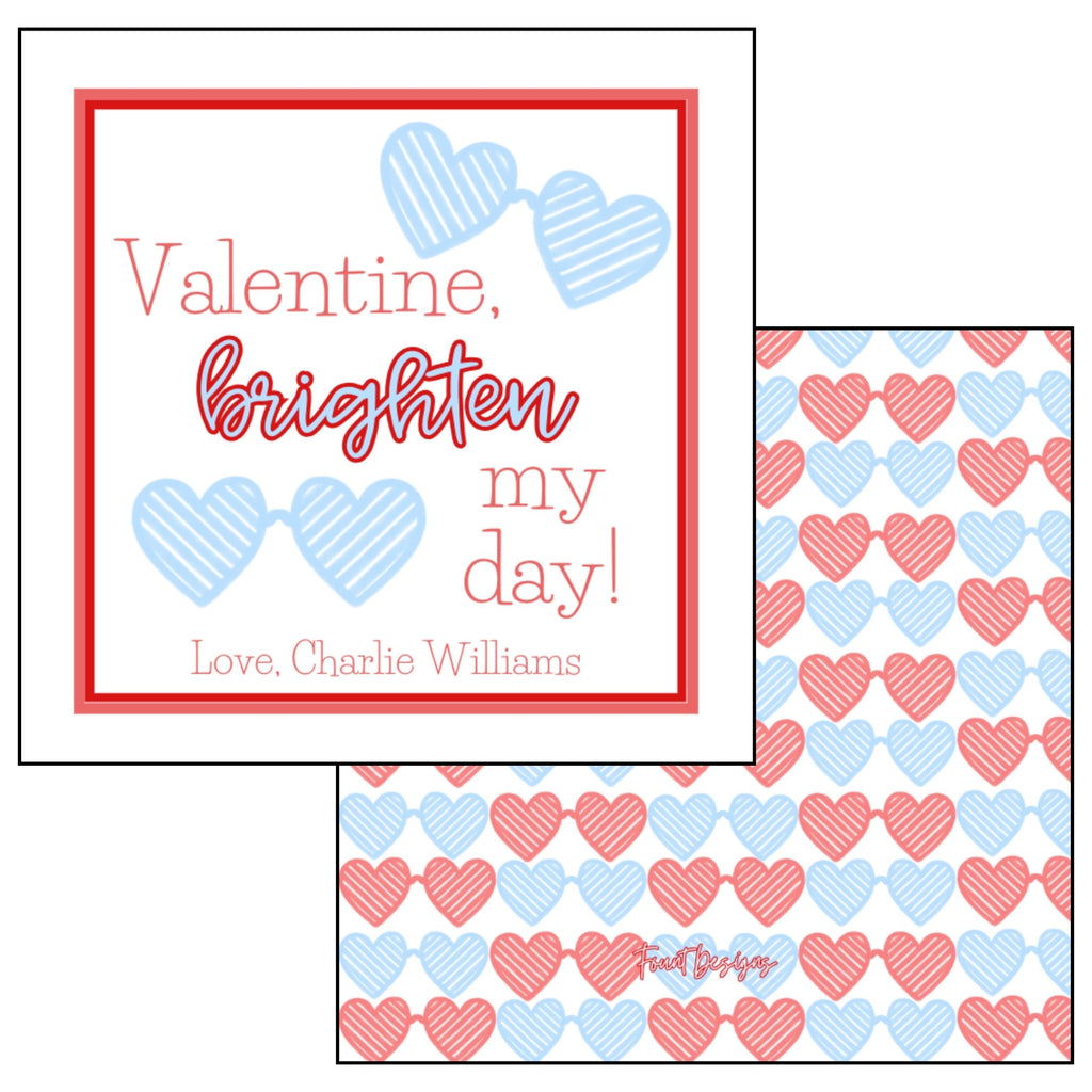 Boy's Sunglasses Valentine's Card