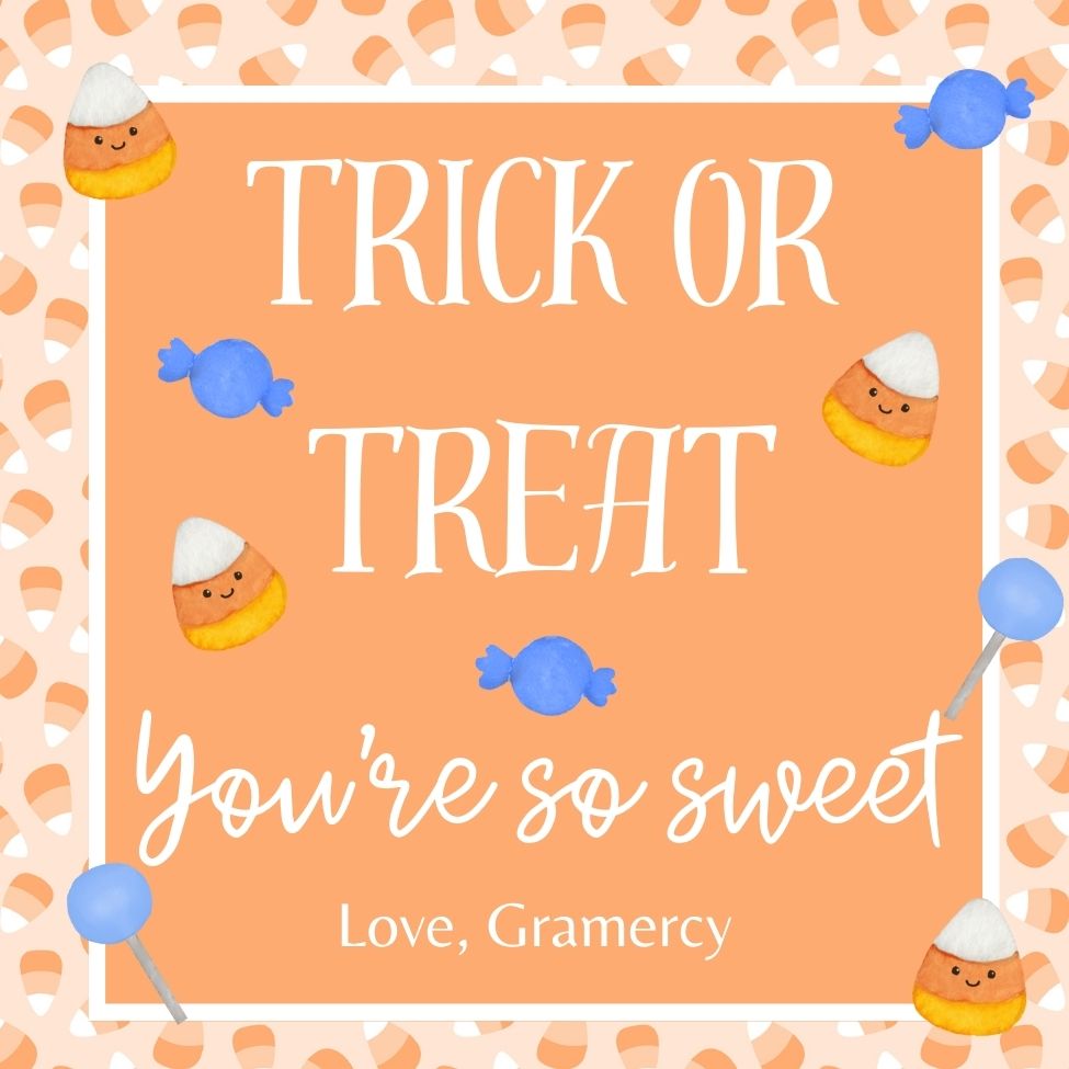 Trick or Treat Halloween Tags
