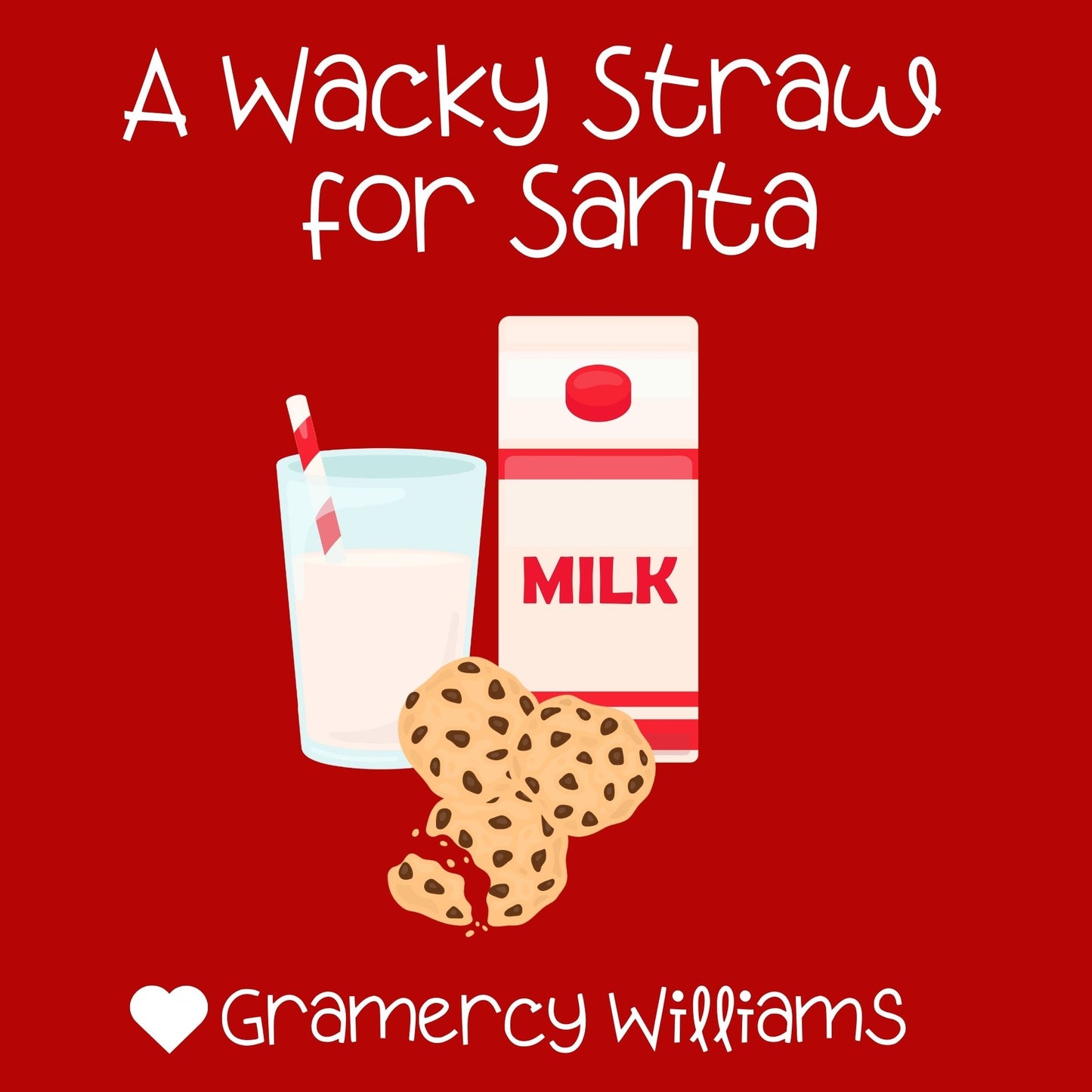 Santa Straws Gift Tags