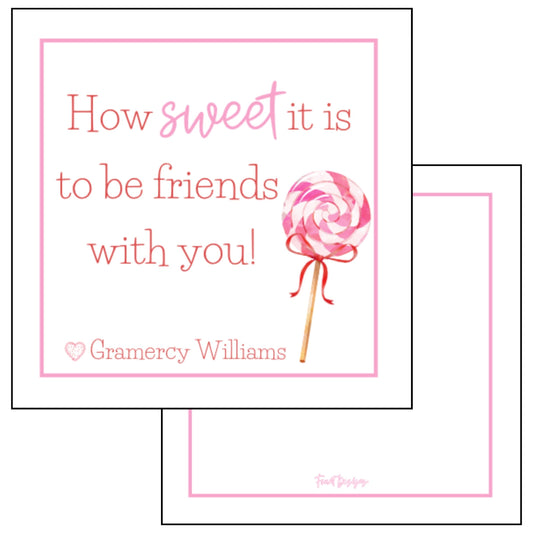 Girl's How Sweet It Is Valentine's Card